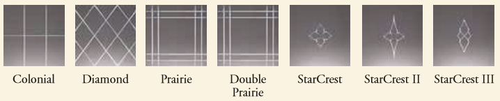 V-Grooved Cut Glass pattern will lend a touch of elegance to your Colorado Springs Windows and Doors